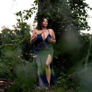 Female Boudoir in the woods